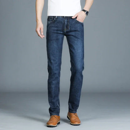 Casual & Stylish Men's Classic Straight Fit Ripped Denim Jeans
