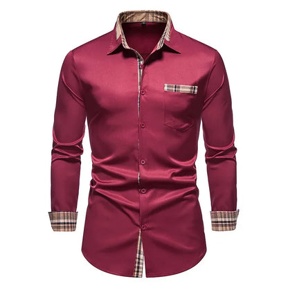 Elegant Slim Fit Men’s Formal Shirt for Business Wear