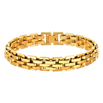 Men's 11mm Stainless Steel Link Bracelet – Bold, Refined & Durable