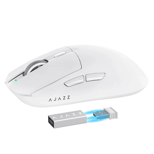 A.JAZZ AJ139 G Pro 4K Wireless Gaming Mouse Ultra-Lightweight 59g with Dual Mode-Wired/2.4Ghz Receiver up to 26K DPI,Ergonomic