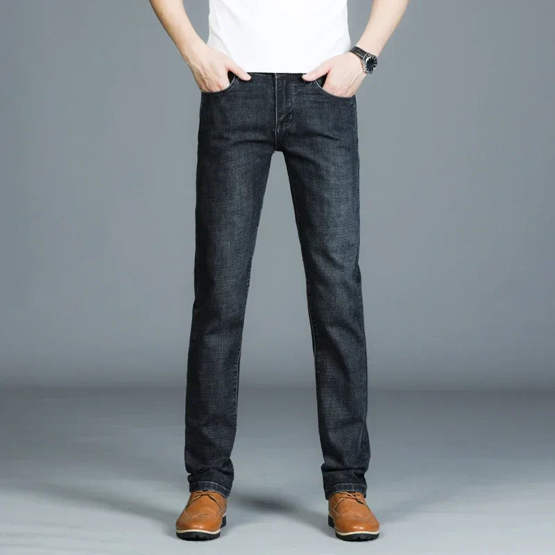 Casual & Stylish Men's Classic Straight Fit Ripped Denim Jeans