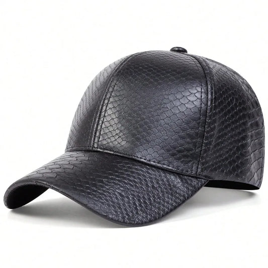PU Leather Duckbill Baseball Cap