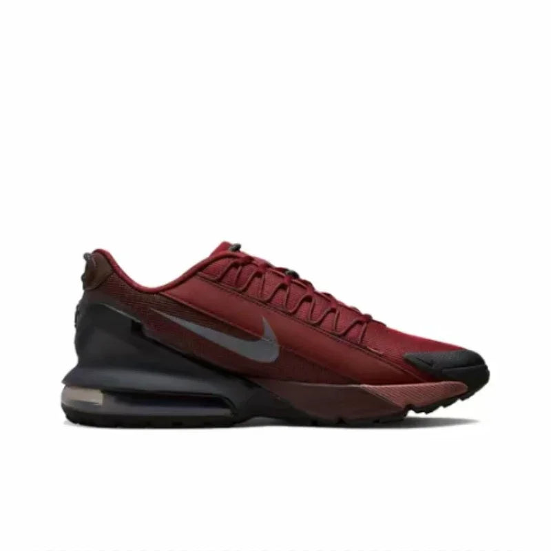 Air Max Pulse Black Red Mesh Men's Cushioned Running Shoes