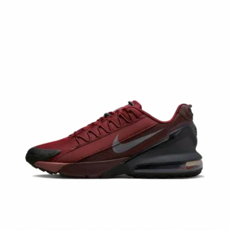 Air Max Pulse Black Red Mesh Men's Cushioned Running Shoes