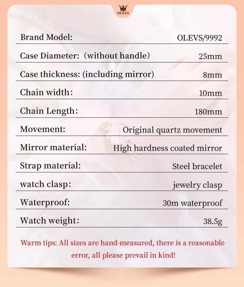 Elegant Waterproof Quartz Timepiece Luxury Gold Women's Watch