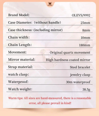 Elegant Waterproof Quartz Timepiece Luxury Gold Women's Watch