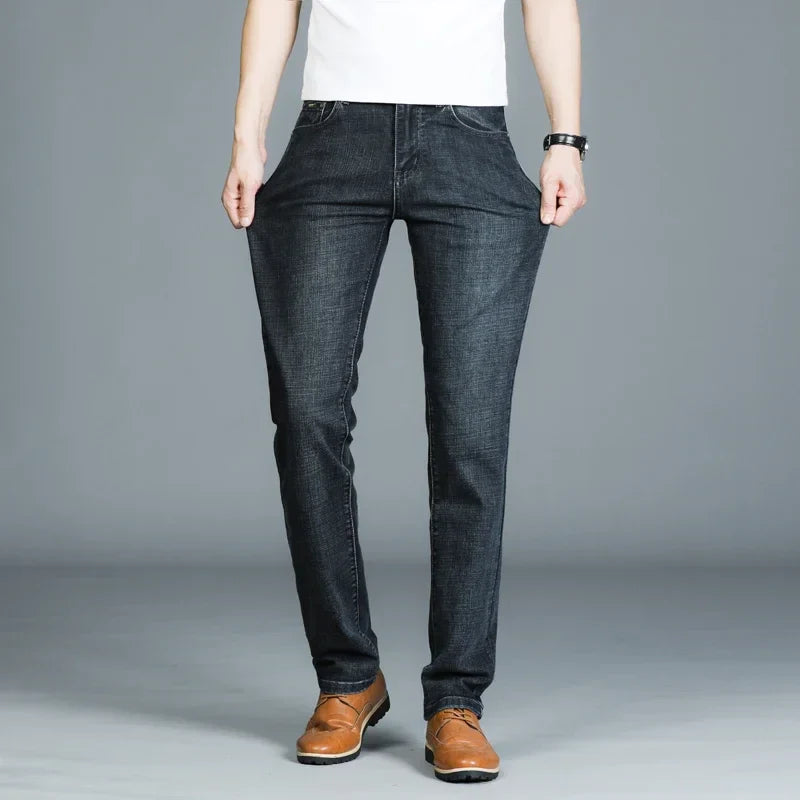 Casual & Stylish Men's Classic Straight Fit Ripped Denim Jeans