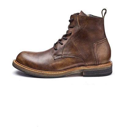 Vintage Designer Ankle Handmade Men’s Leather Boots