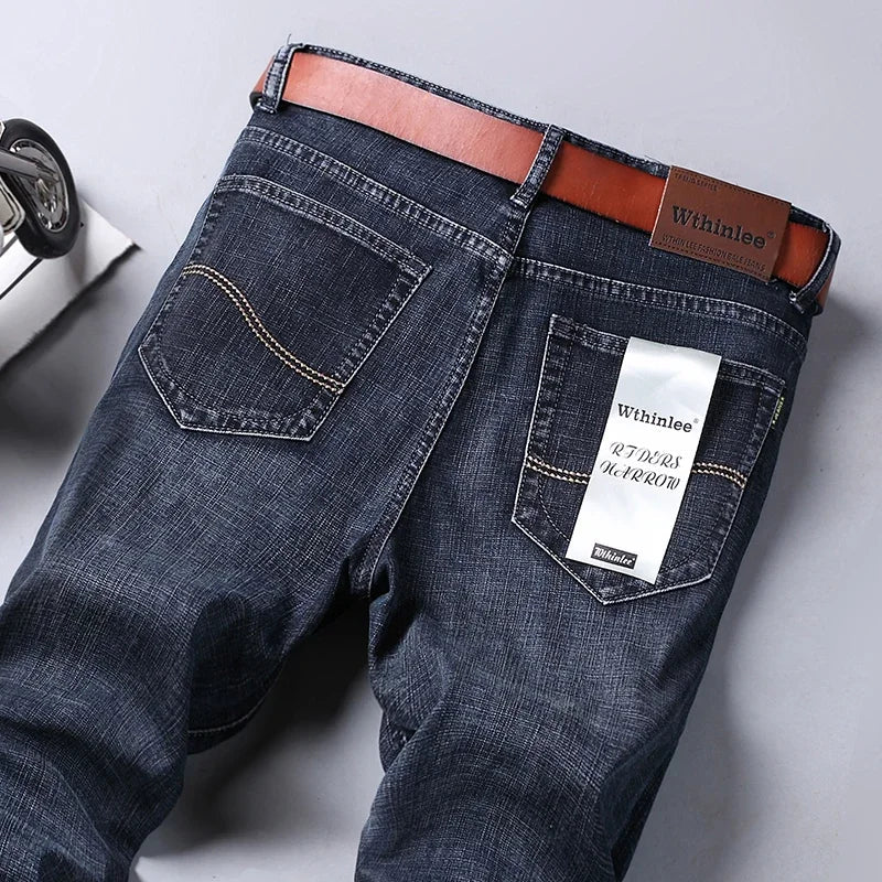Casual & Stylish Men's Classic Straight Fit Ripped Denim Jeans