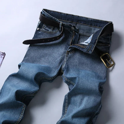 Casual & Stylish Men's Classic Straight Fit Ripped Denim Jeans