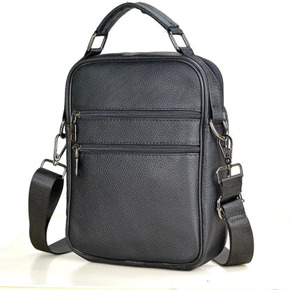 Genuine  Leather Messenger Bag for Business & iPad Tote