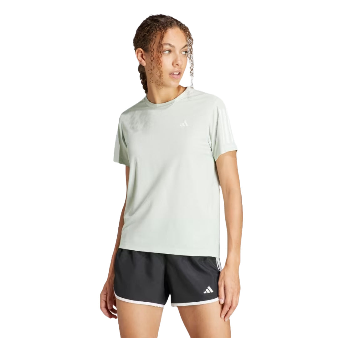 adidas Women's Own The Run Tee - LINEN GREEN