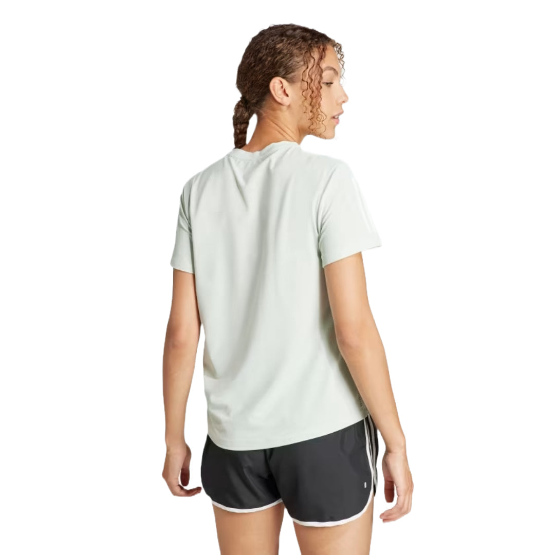 adidas Women's Own The Run Tee - LINEN GREEN