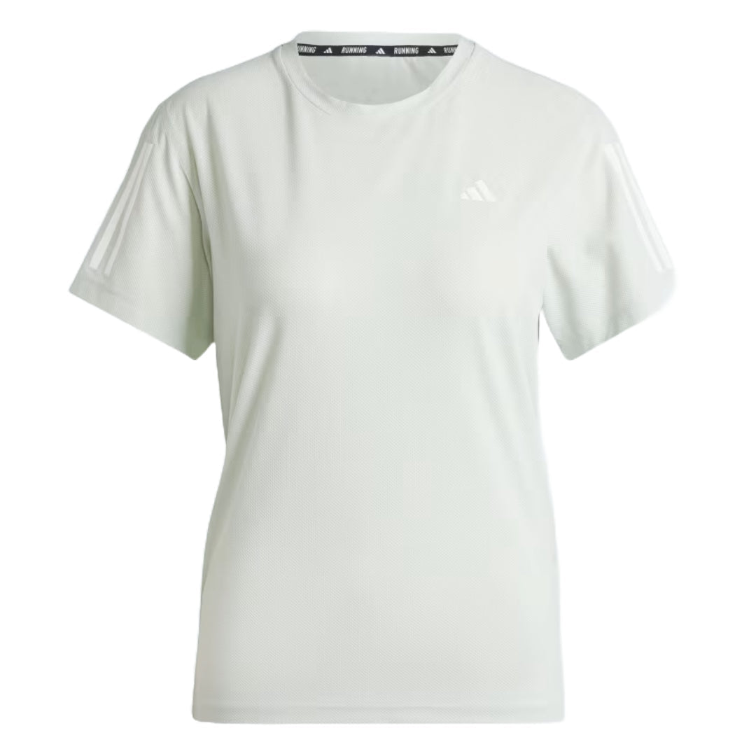 adidas Women's Own The Run Tee - LINEN GREEN