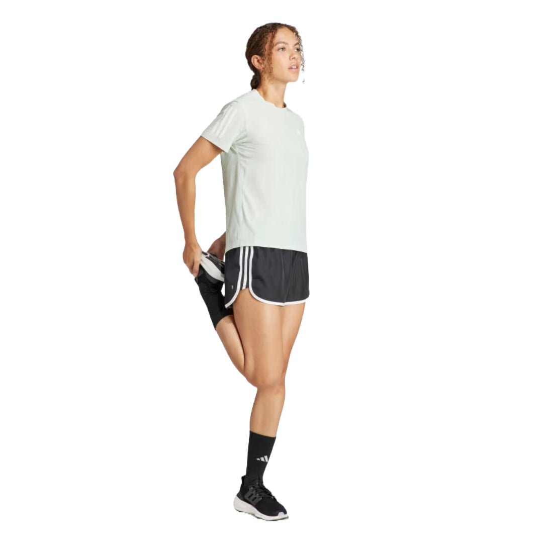 adidas Women's Own The Run Tee - LINEN GREEN
