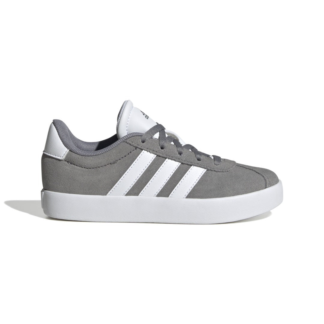 adidas Youth VL Court 3.0 (Gray / White / Silver Metallic)