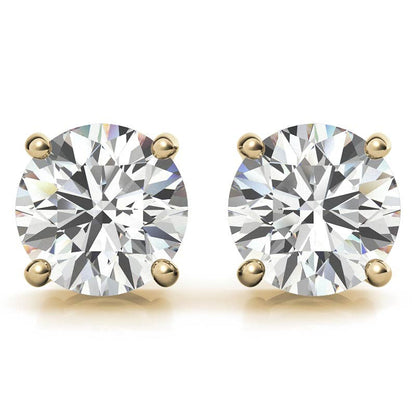 0.50 CTW AGI Certified Lab Grown Diamond (G-VS)  Stud Earrings in Choice Of 14K White or Yellow Gold